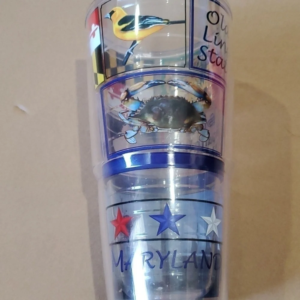 Tervis 24 oz large Maryland Cup no lid